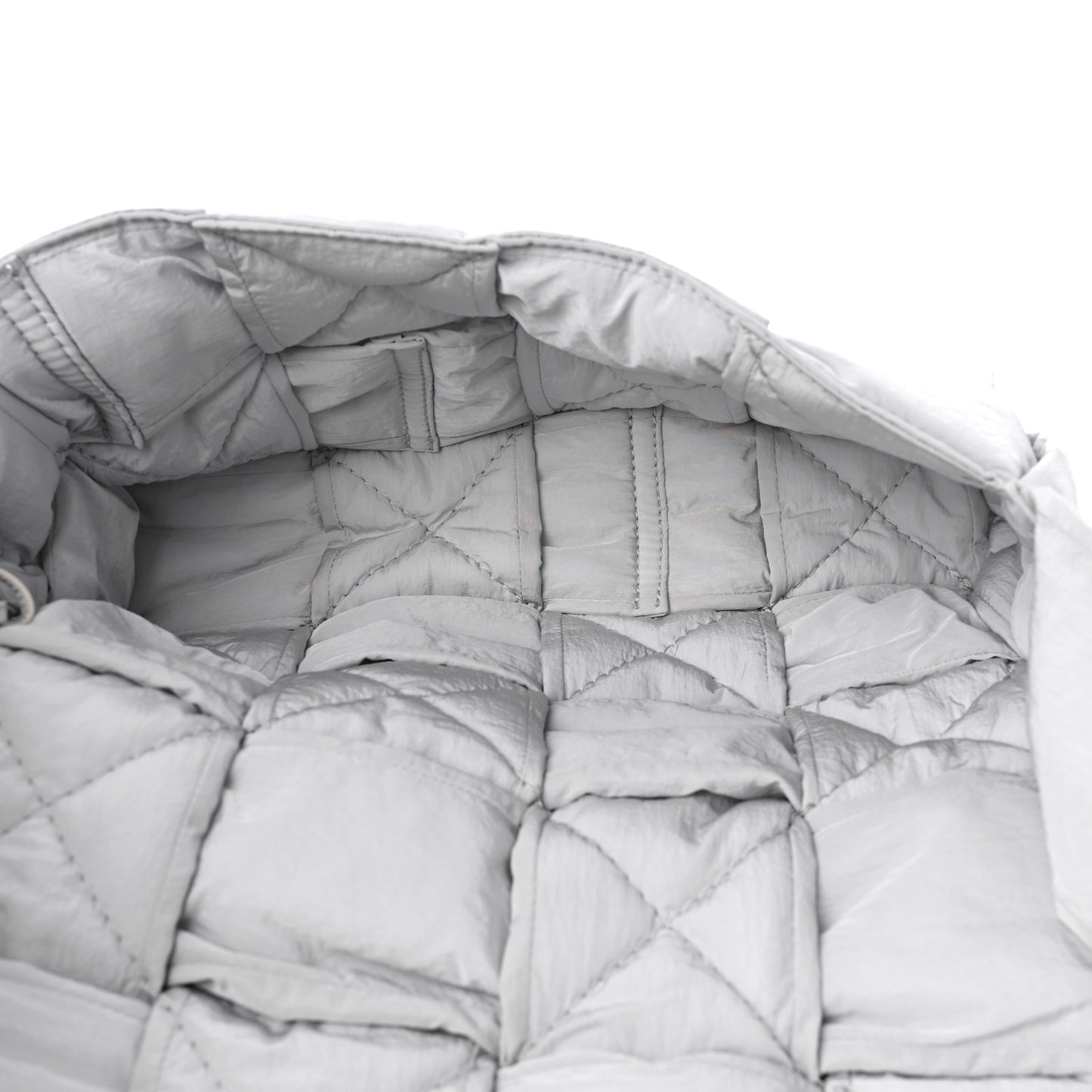 Nylon Intrecciato Padded Tech Cassette Bag Frost