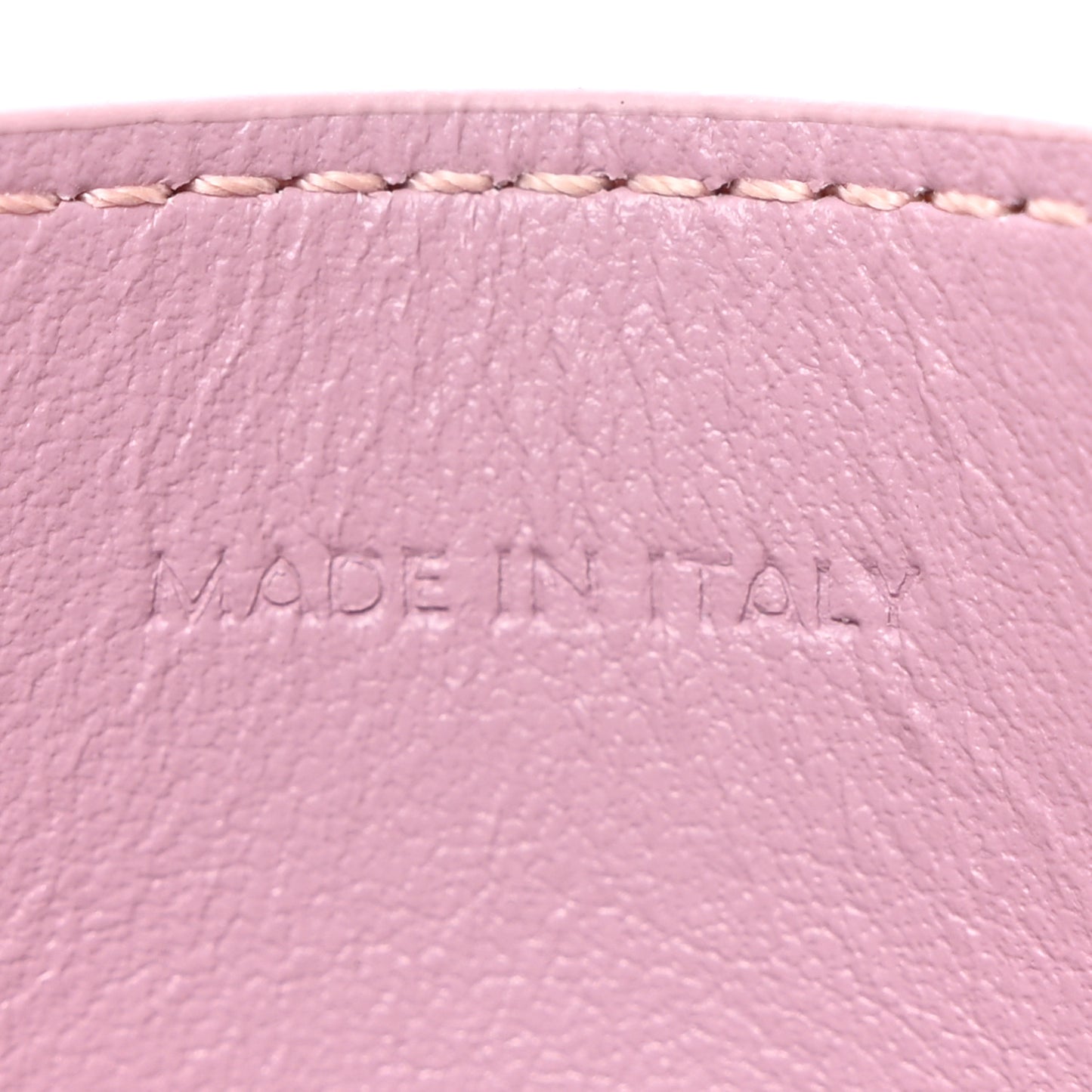 Shiny Calfskin Triomphe Card Holder Petal