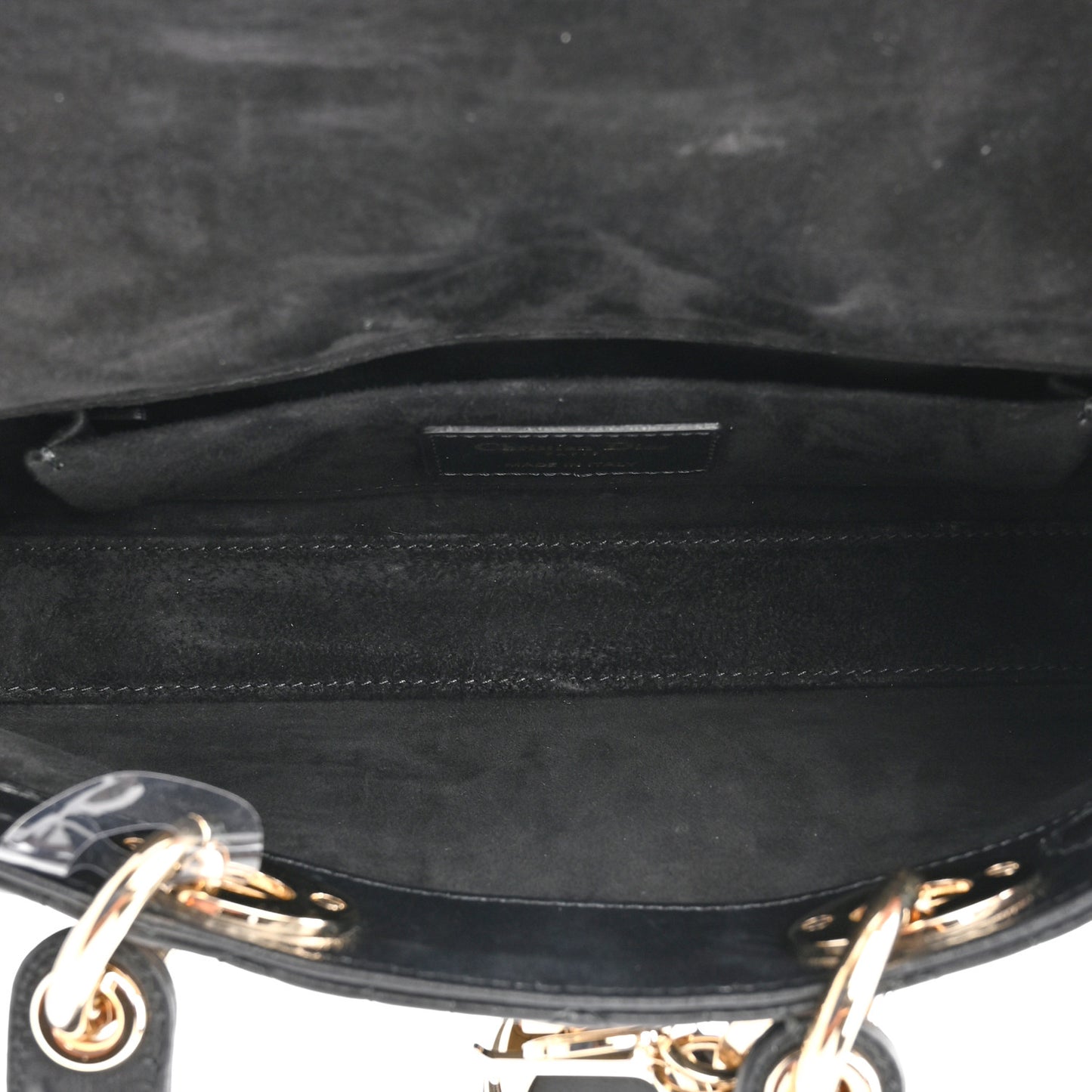 Lambskin Cannage Small Lady D-Joy Black