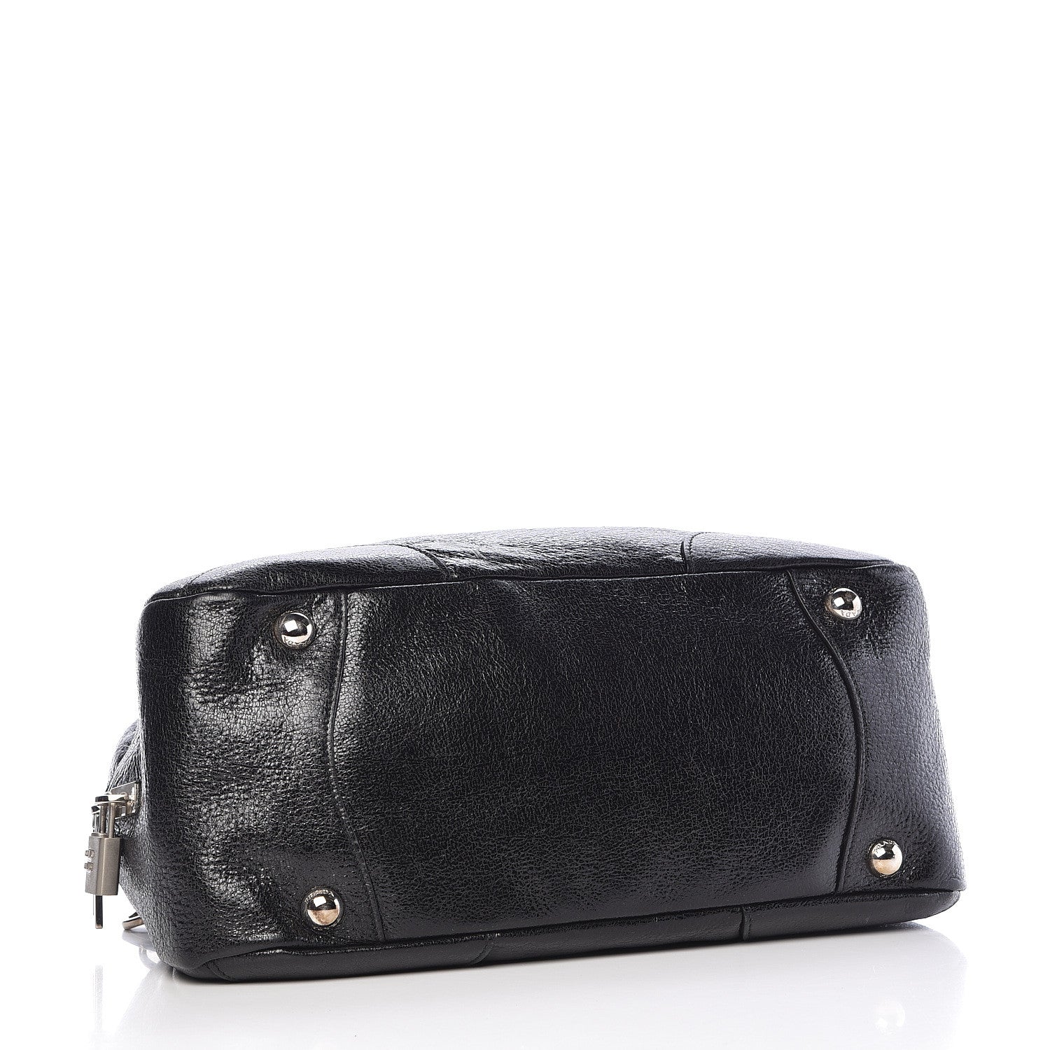Prada Cervo Lux Chain Shoulder Bag Black 5 of 14