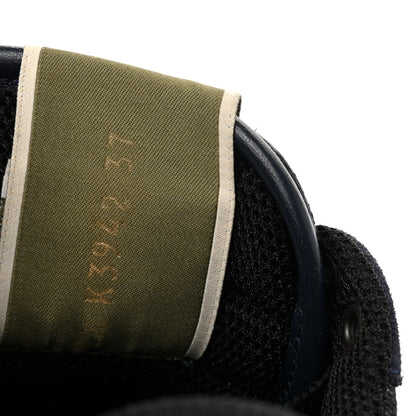 Valentino Garavani Denim Calfskin Suede Womens Rockstud Sneakers 37 Deep Denim 8 of 10