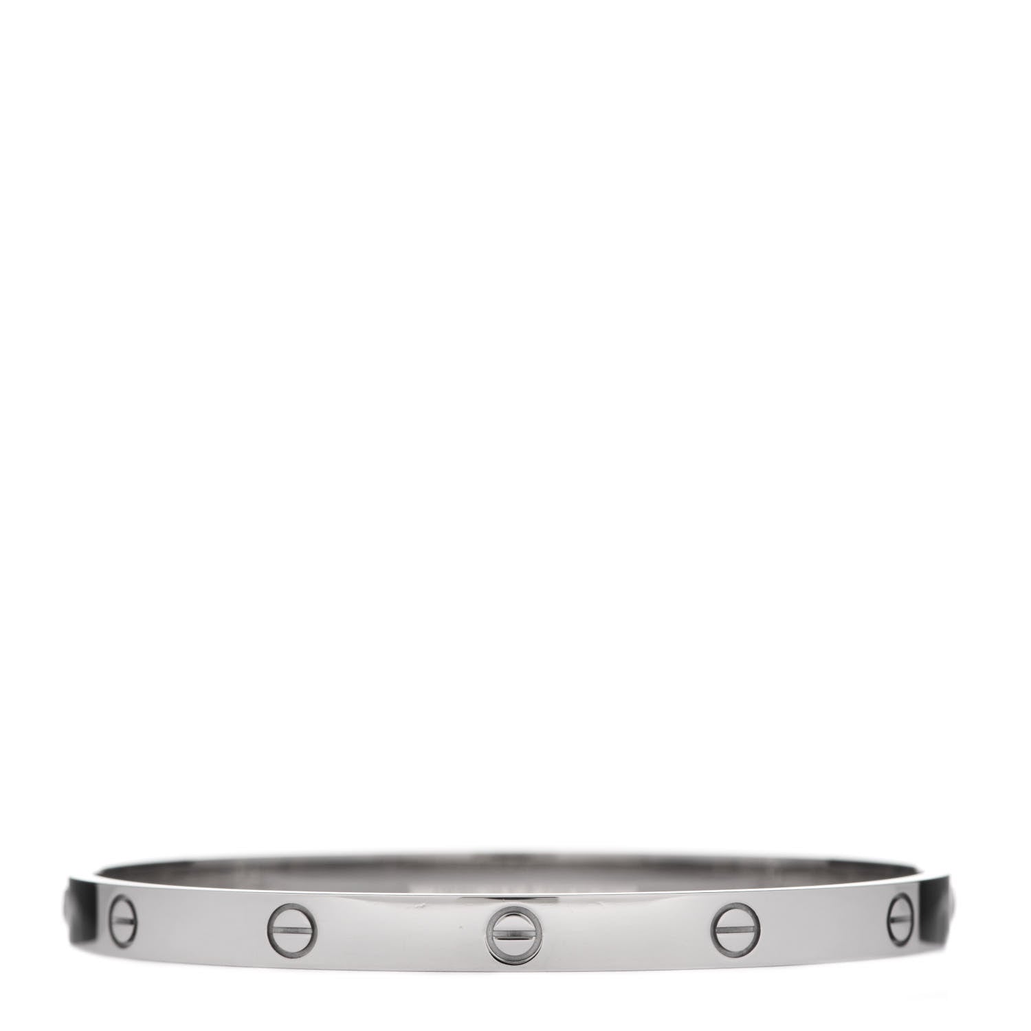 Cartier 18K White Gold LOVE Bracelet 21 2 of 3