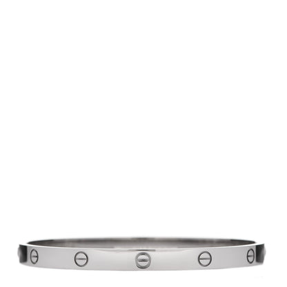 Cartier 18K White Gold LOVE Bracelet 21 2 of 3