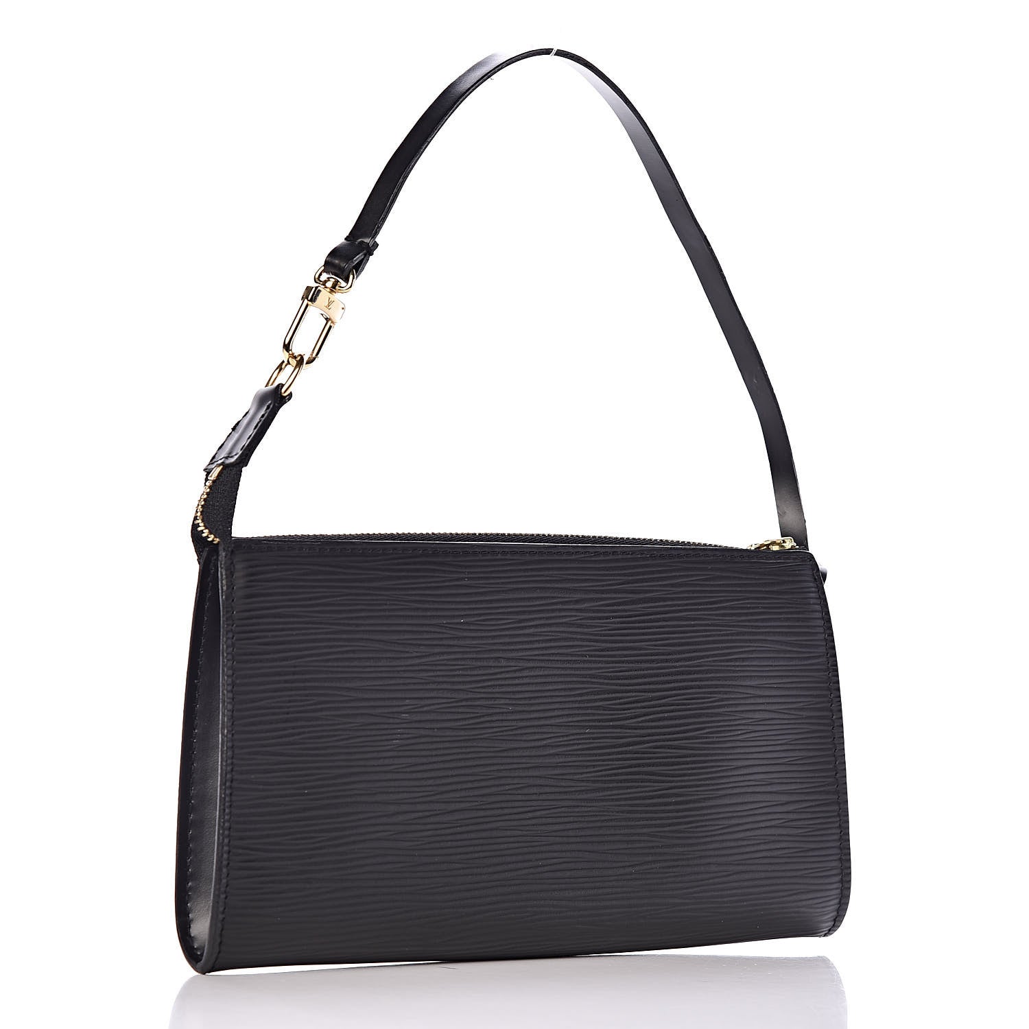 Louis Vuitton Epi Pochette Accessories 21 Black 3 of 9