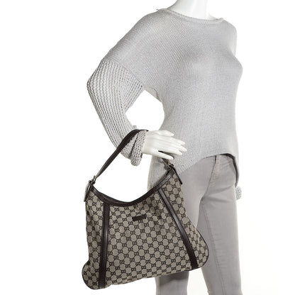 Gucci Monogram Hobo Dark Brown 2 of 9