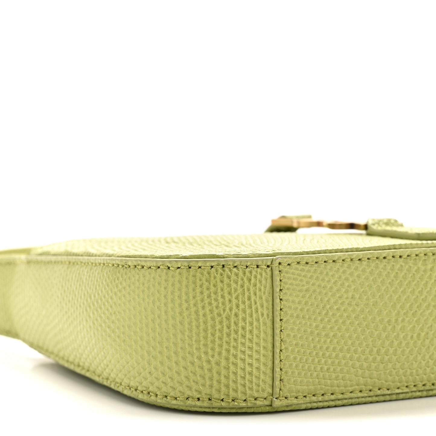Calfskin Lizard Embossed Le 5 A 7 Mini Hobo Dull Lime