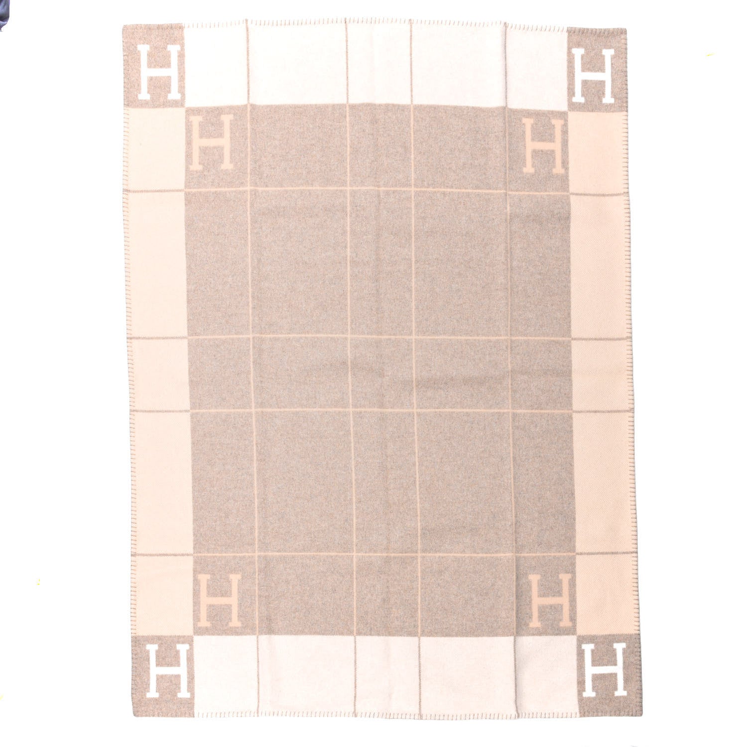 Hermes Wool Cashmere Avalon III Blanket Coco Camomille 2 of 3