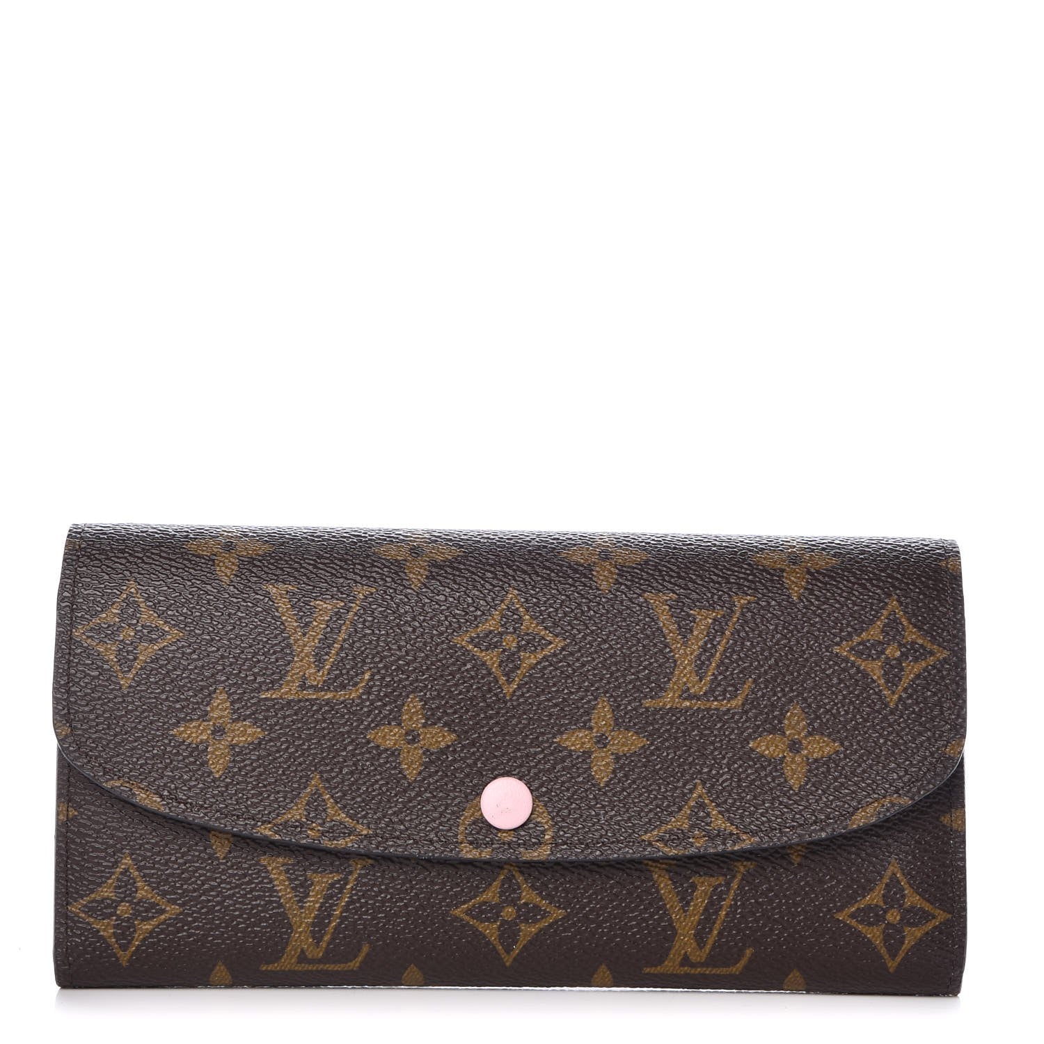Louis Vuitton Monogram Emilie Wallet Rose Ballerine 1 of 9