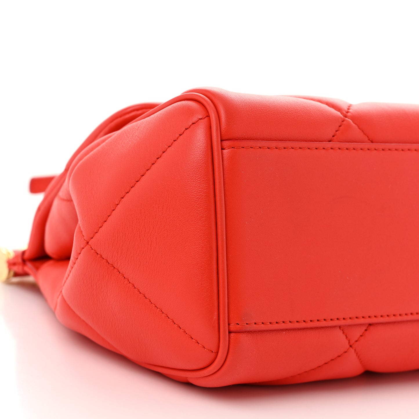 Calfskin Quilted Small Miss Sicily Satchel Red