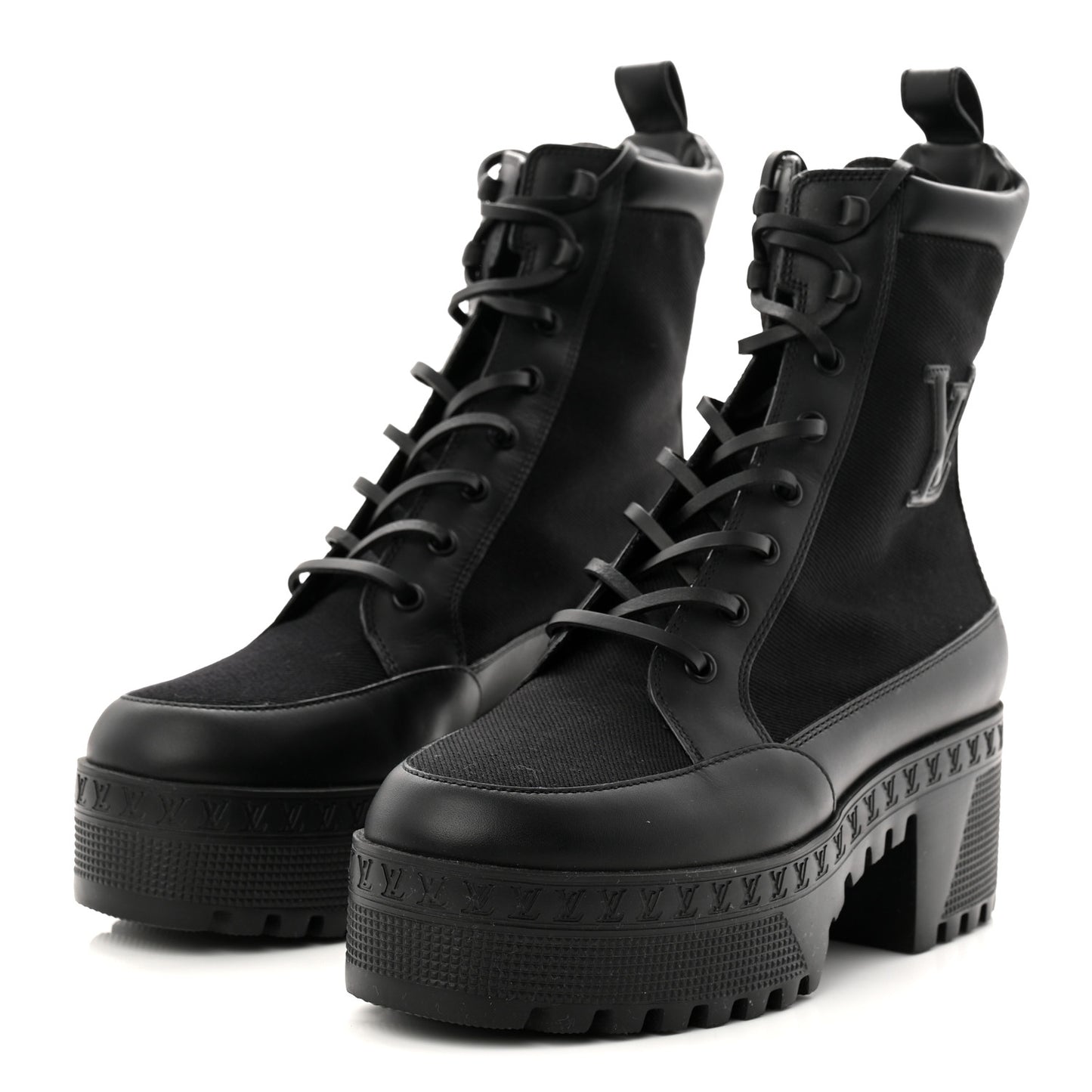 Canvas Laureate Platform Desert Boots 37.5 Black