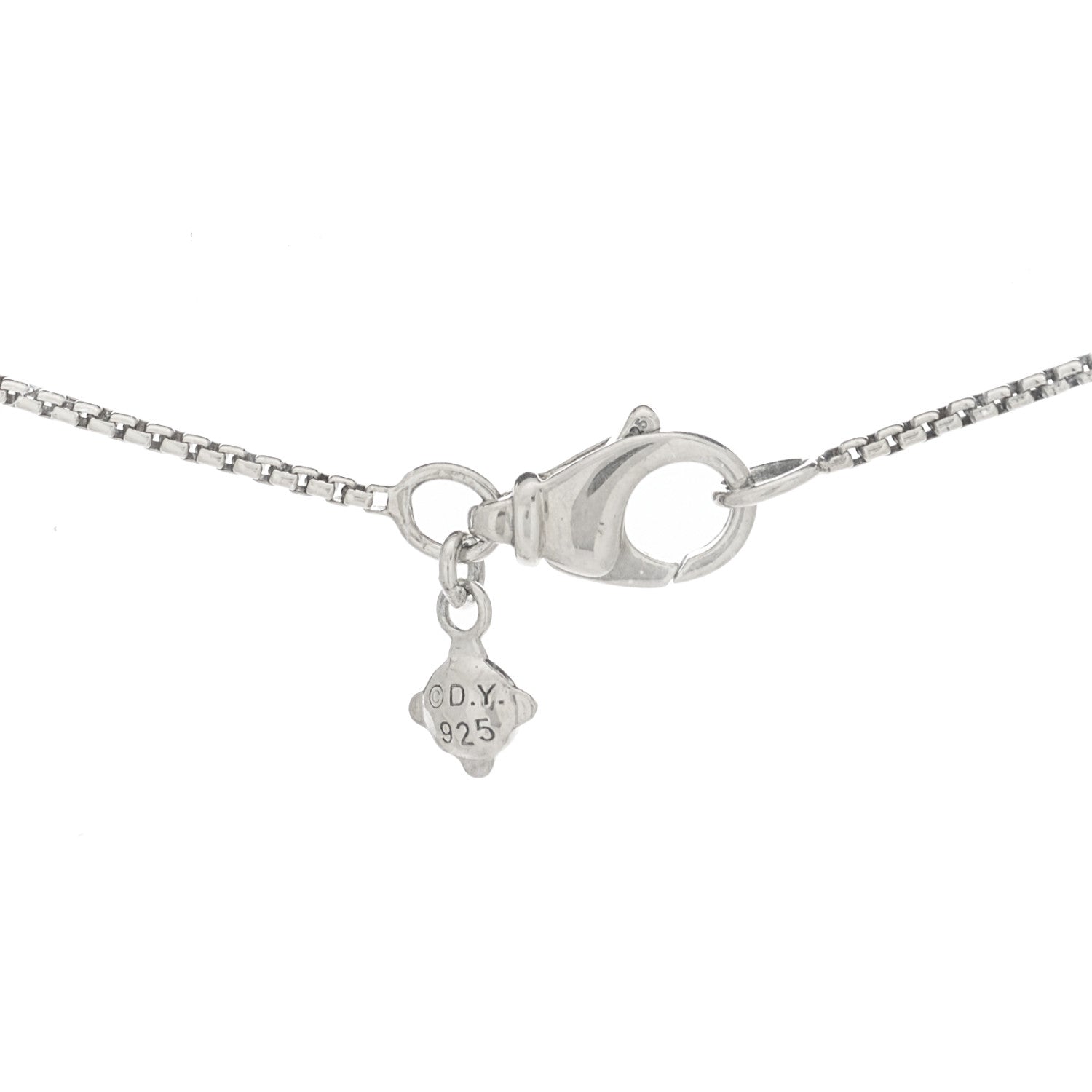 David Yurman Sterling Silver Diamond Petite Pave Heart Necklace 3 of 5