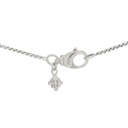 David Yurman Sterling Silver Diamond Petite Pave Heart Necklace 3 of 5