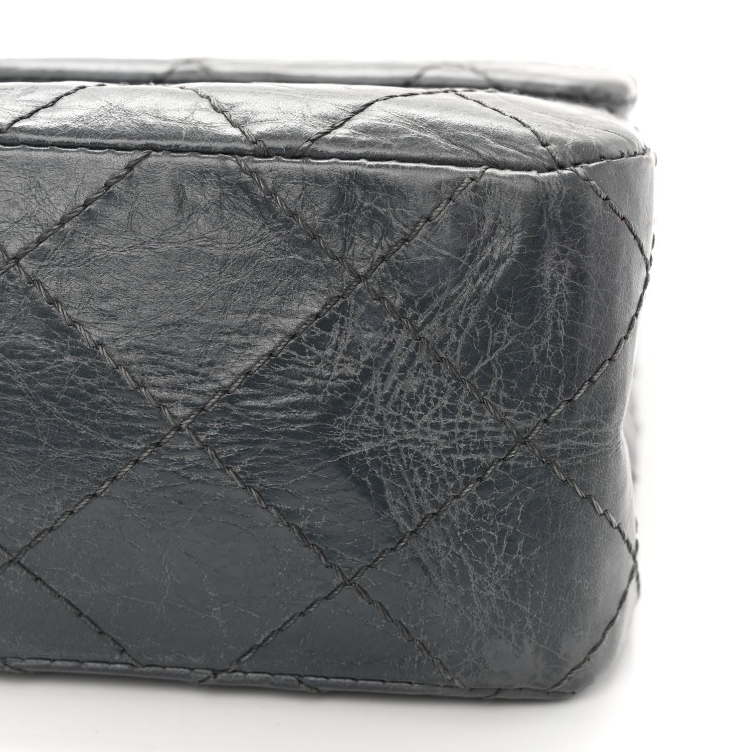Chanel Aged Calfskin Quilted 50th Anniversary 2.55 Reissue 227 Flap Grey 12 of 12