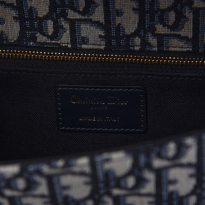 Christian Dior Oblique 30 Montaigne Flap Bag Blue 8 of 10