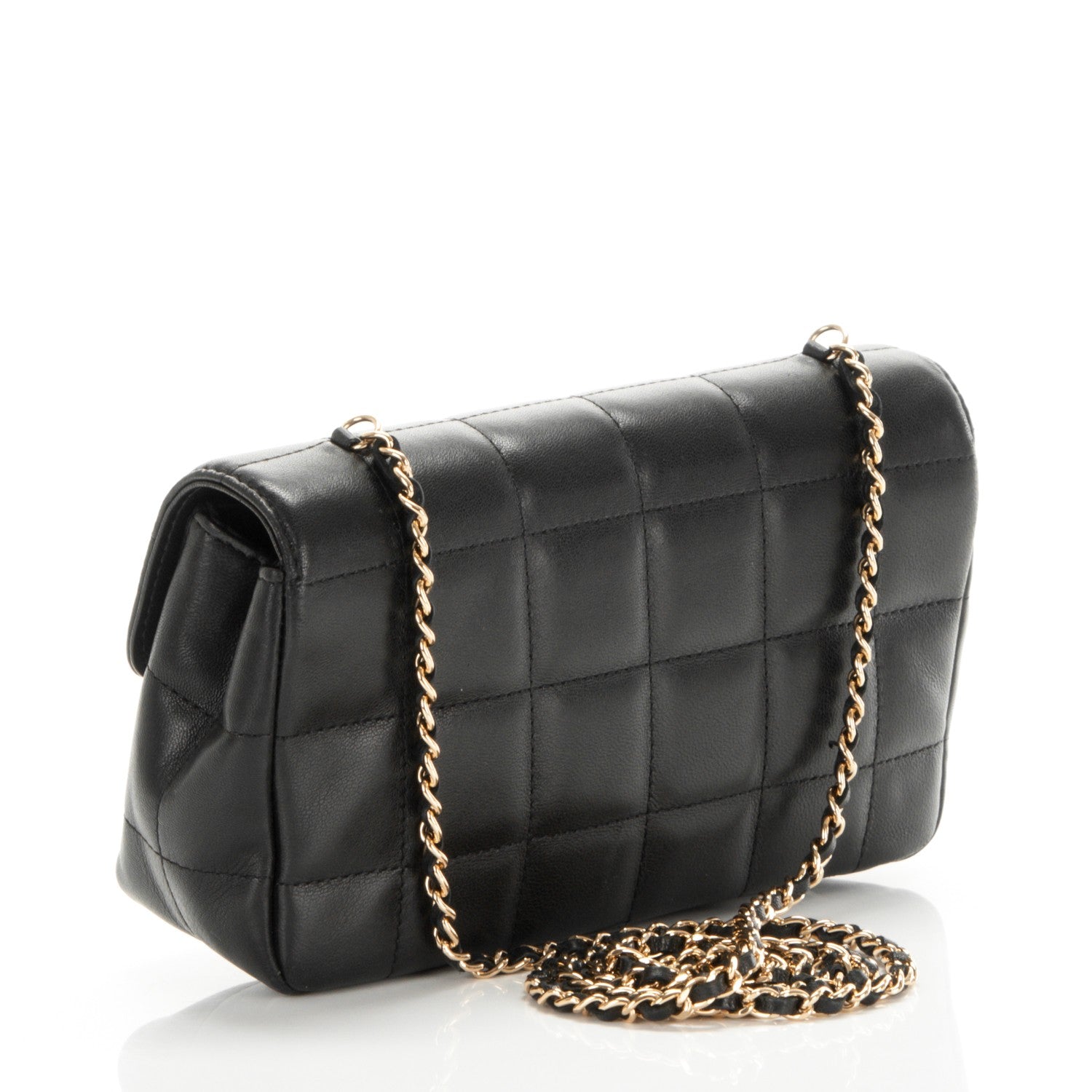 Chanel Lambskin Quilted Mini Chocolate Bar Flap Black 3 of 7