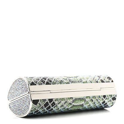 Judith Leiber Swarovski Crystal Scales Minaudiere Clutch Blue Multicolor 5 of 12