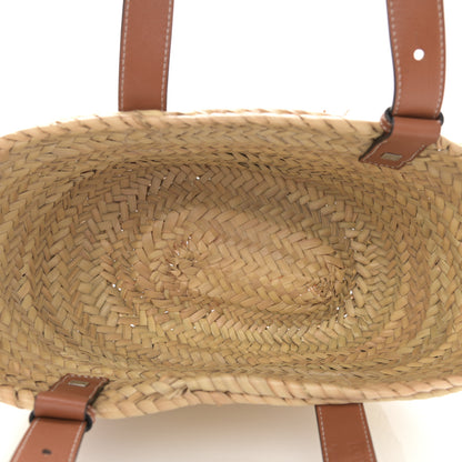 Loewe Raffia Small Basket Tote Bag Natural Tan 5 of 11