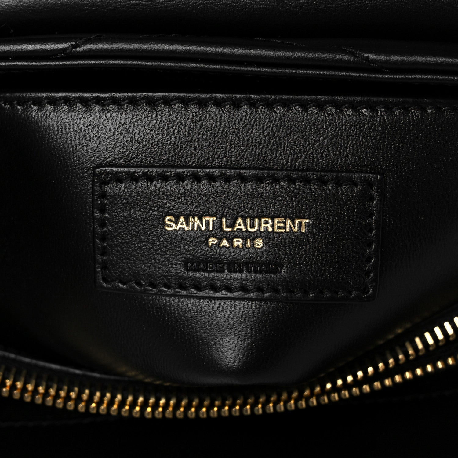 Saint Laurent Calfskin Y Quilted Monogram Small Loulou Chain Satchel Black 8 of 12
