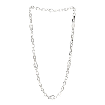 Gucci Sterling Silver Interlocking GG Chain Necklace 3 of 4