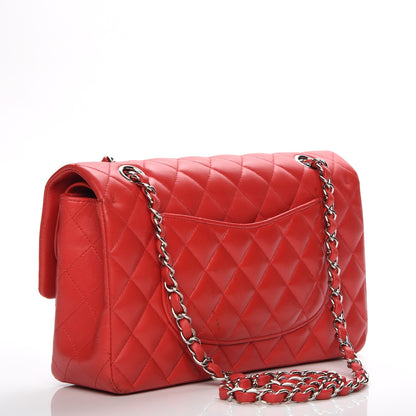 Chanel Lambskin Quilted Medium Double Flap Red 3 of 11