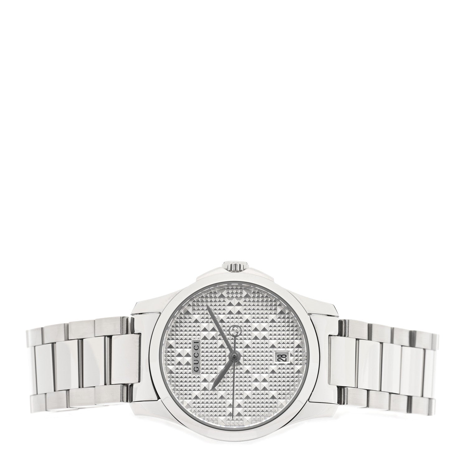 Gucci Stainless Steel 27mm G-Timeless Diamante Quartz Watch 2 of 5