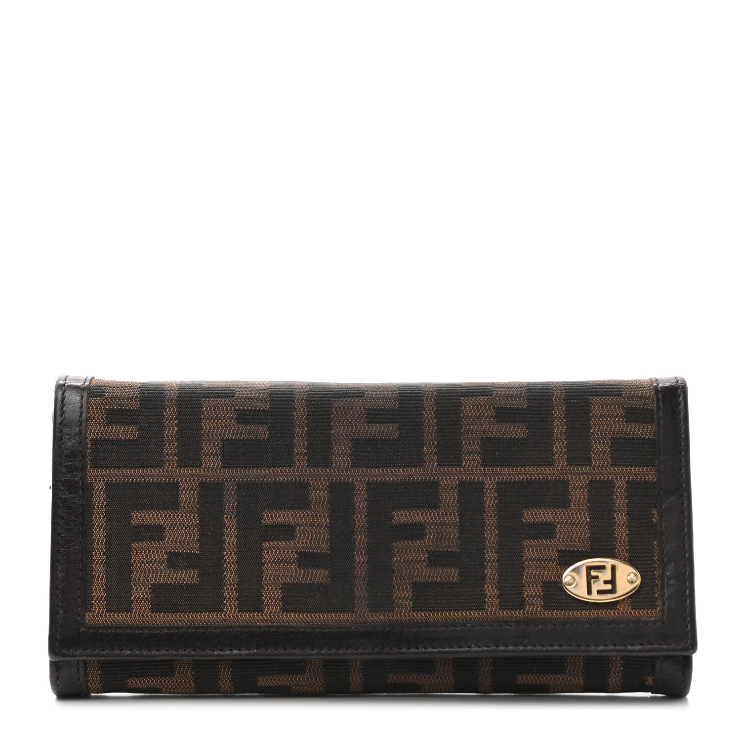 Fendi Zucca Continental Wallet Tobacco Moro 1 of 15