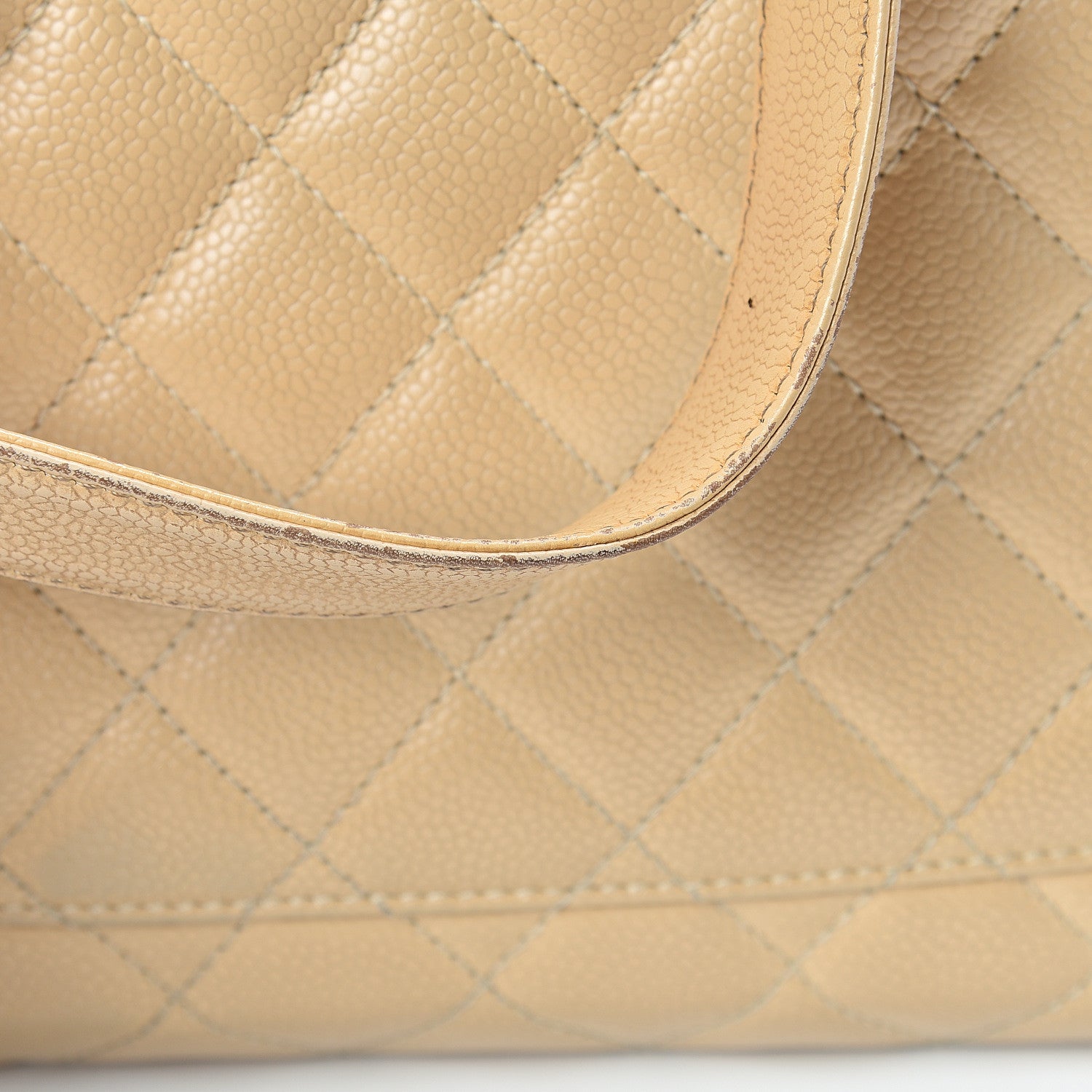 Chanel Caviar Quilted Grand Shopping Tote GST Beige 25 of 27