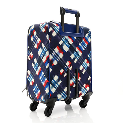 Chanel Nylon Airline Printed Coco Case Trolley White Navy Blue Red 2 of 11