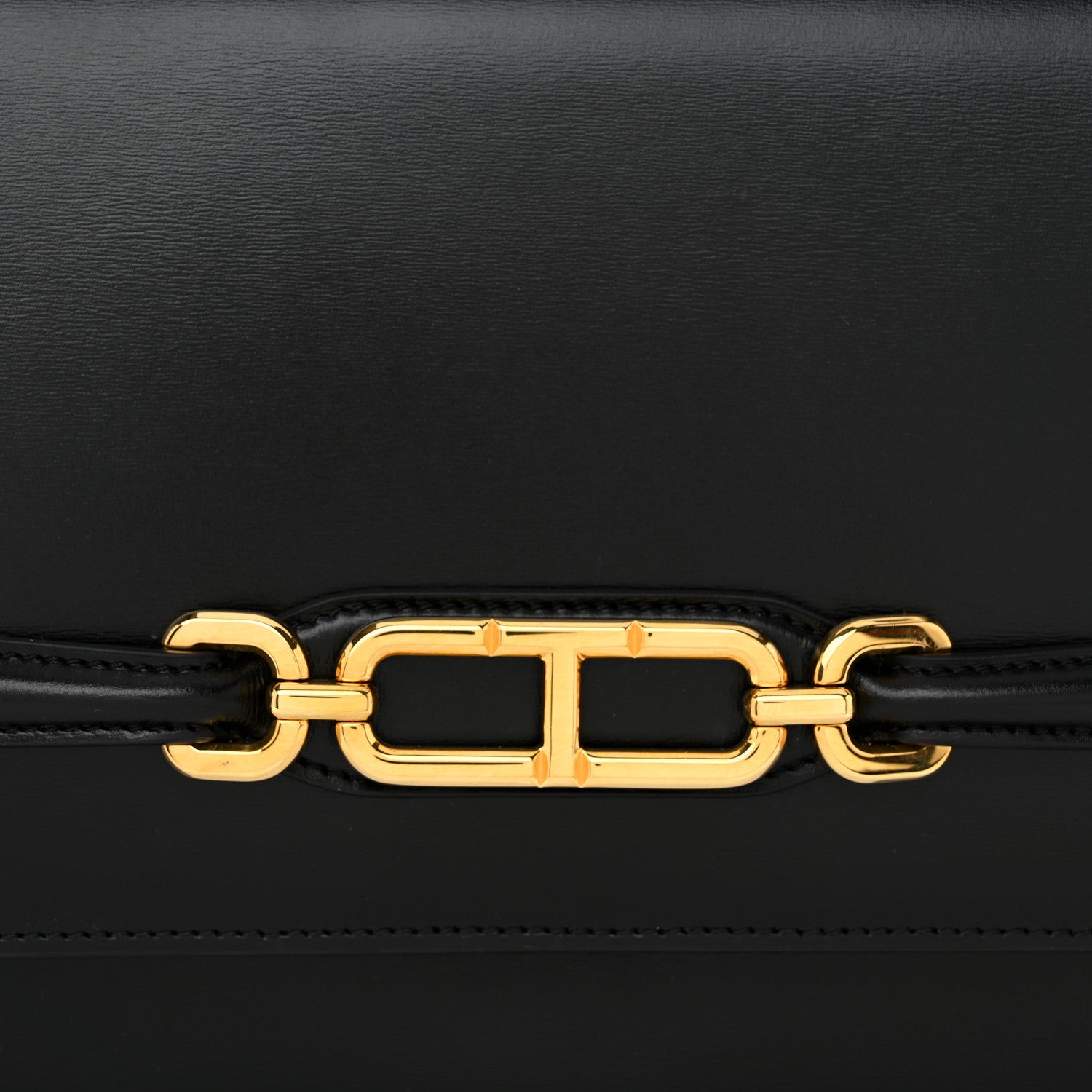 Tom Ford Palmellato Calfskin Medium Whitney Top Handle Bag Black 7 of 9