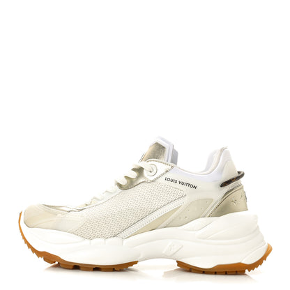 Louis Vuitton Monogram Calfskin Run 55 Sneakers 38.5 White 1 of 10