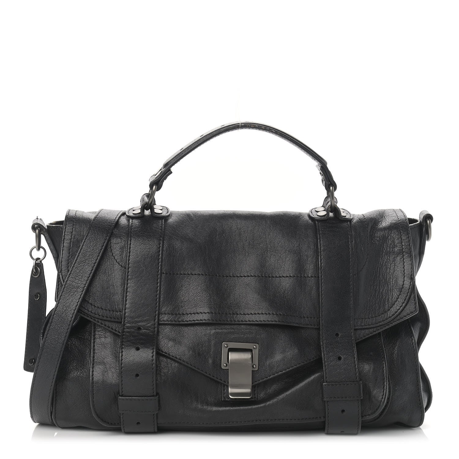Proenza Schouler Lambskin Medium PS1 Satchel Black 1 of 15