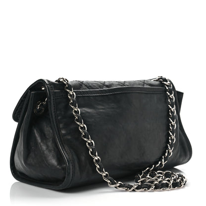 Chanel Washed Lambskin Accordion Flap Black 2 of 7