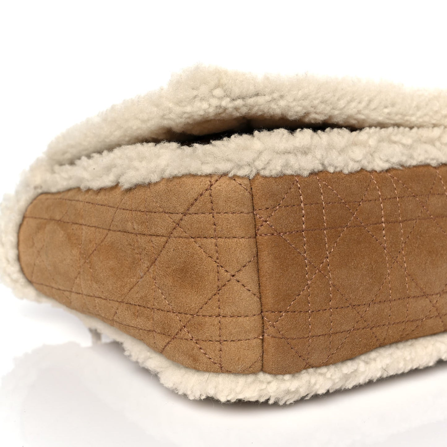 Shearling Cannage Large Caro Bag Camel