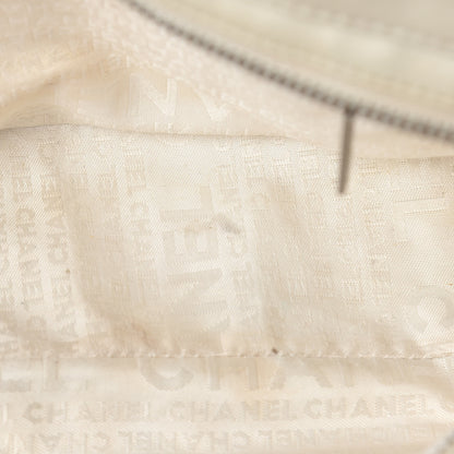 Chanel Lambskin Vertical Quilted Lax East West Shoulder Bag Ivory 8 of 17