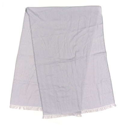 Hermes Cashmere Silk New Libris Stole Gris Nuage 2 of 3