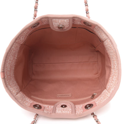 Chanel Canvas Deauville Small Tote Pink 5 of 9