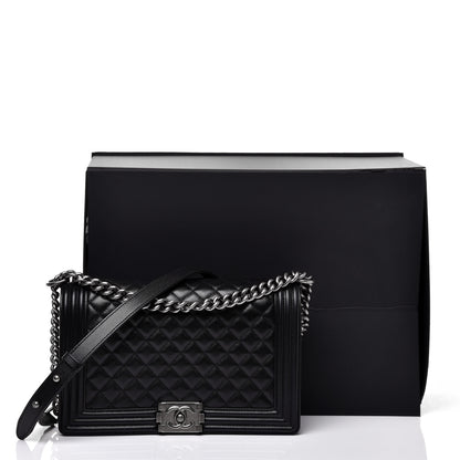 Chanel Caviar Quilted New Medium Boy Flap Black 11 of 11