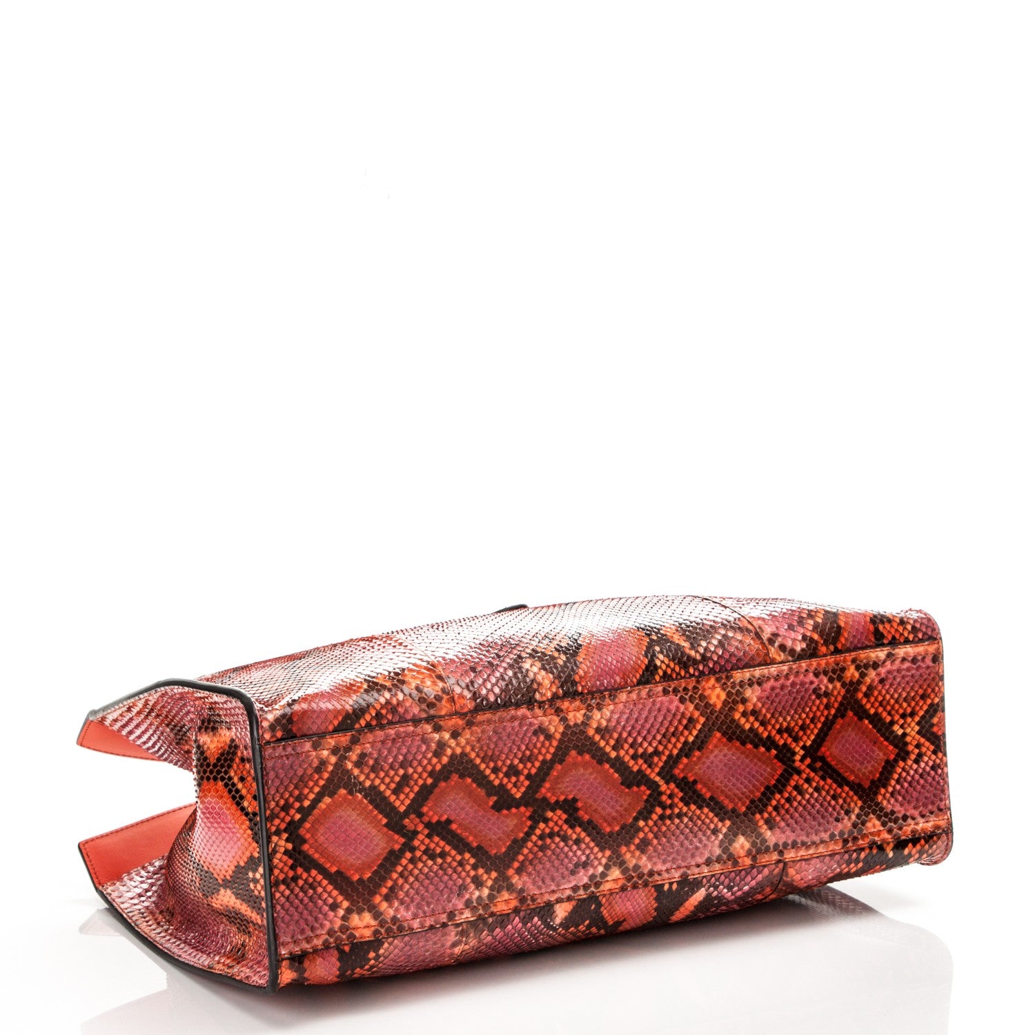 Gucci Python Medium Jackie Top Handle Bag Vibrant Orange 4 of 7