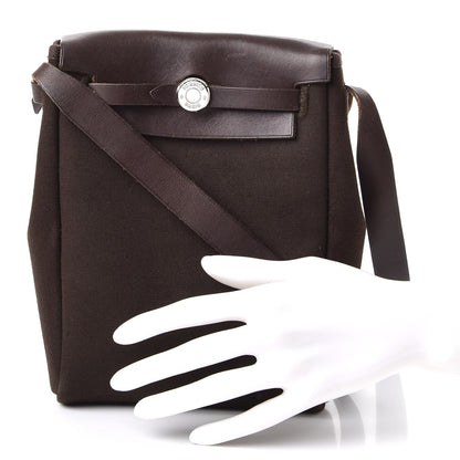 Hermes Toile Herbag TPM Havane Etoupe 3 of 11