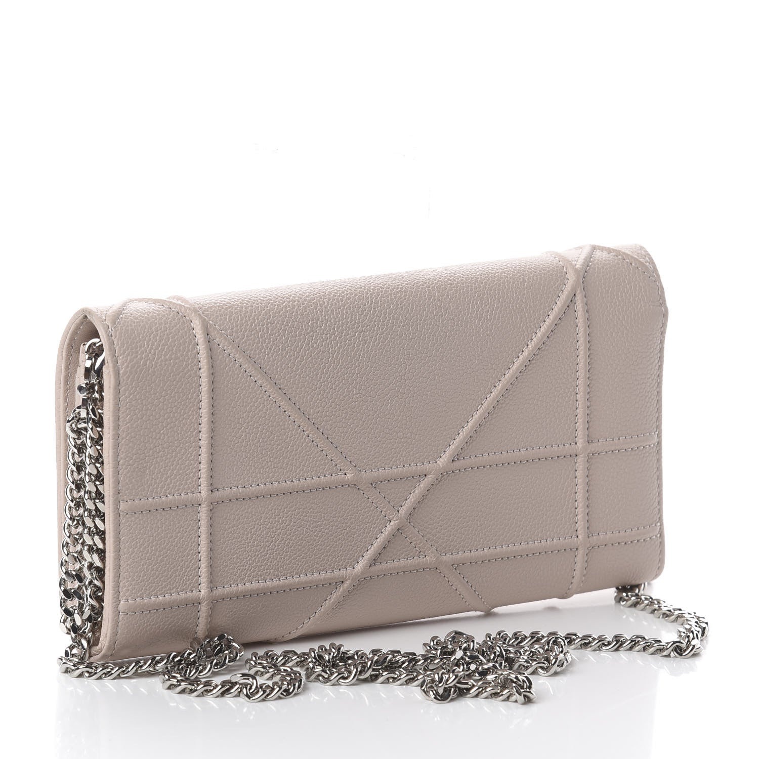 Christian Dior Grained Calfskin Diorama Croisiere Chain Wallet Rose Poudre 2 of 7