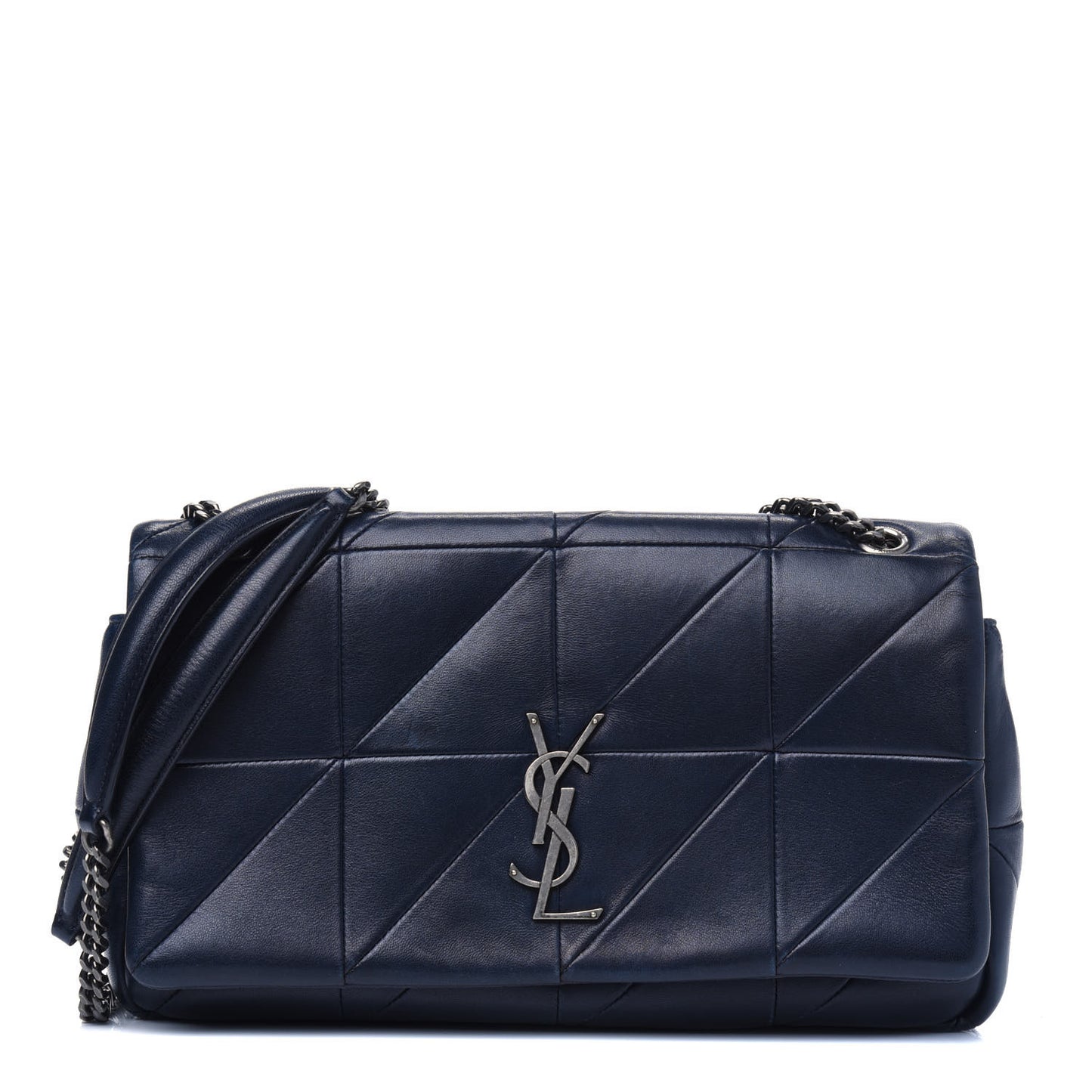 Lambskin Patchwork Monogram Medium Jamie Dark Notte