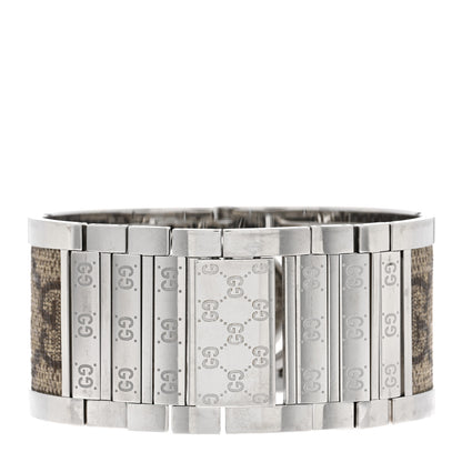 Gucci Stainless Steel Canvas 33mm Twirl Monogram Quartz Watch Brown 3 of 4