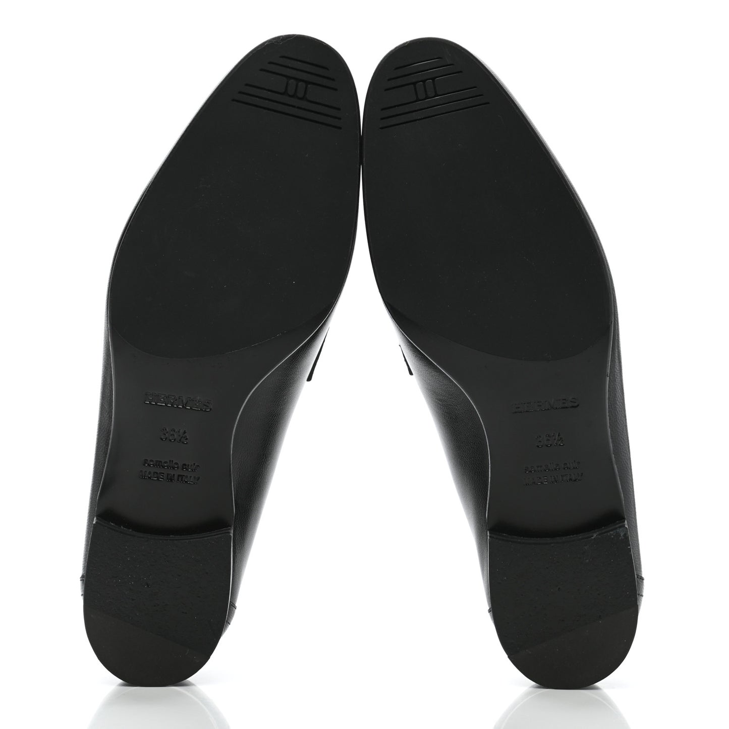 Goatskin Womens Paris Loafers 36.5 Black