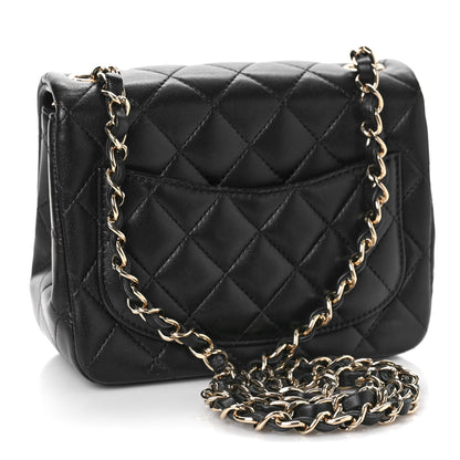 Chanel Lambskin Quilted Mini Square Flap Black 3 of 9