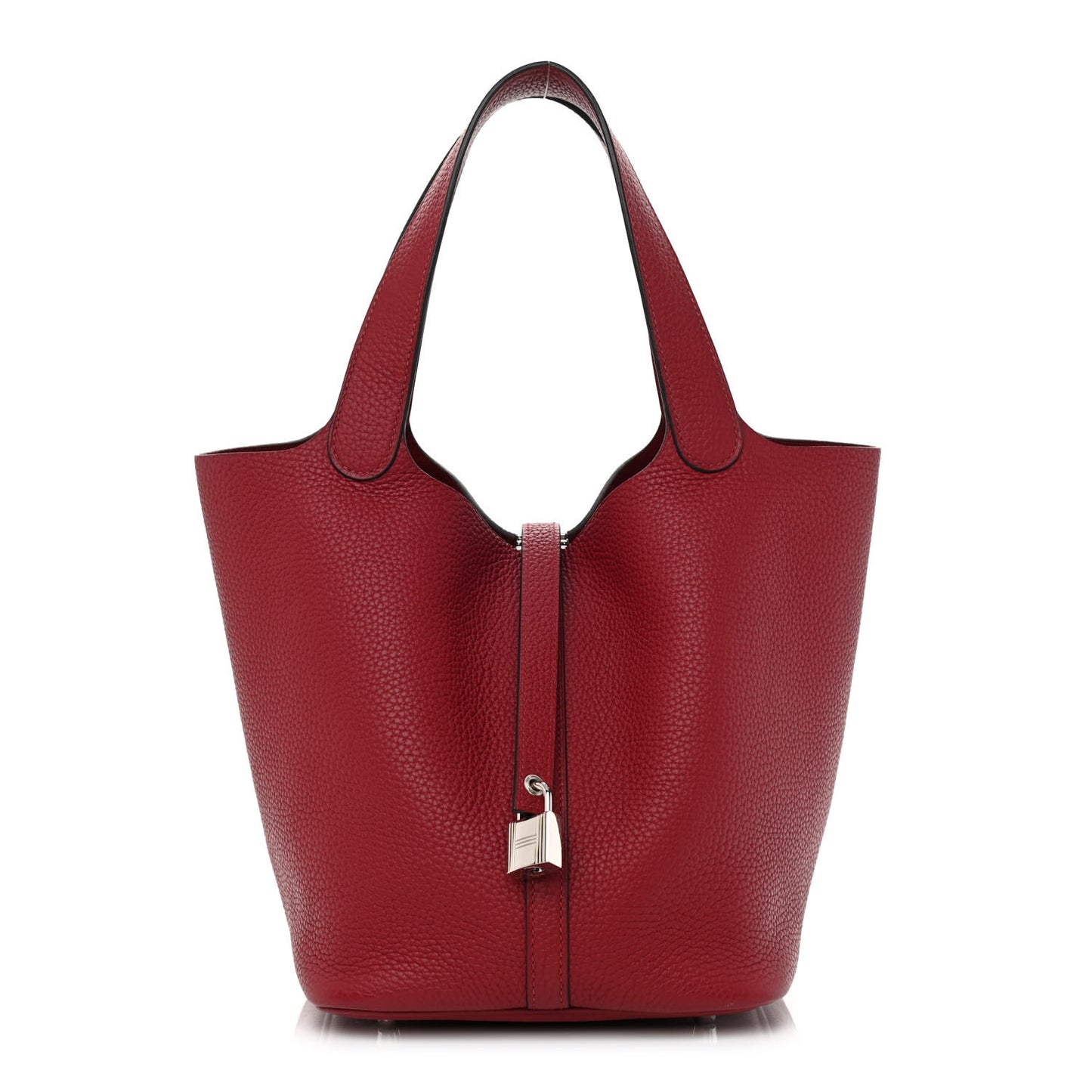 Taurillon Clemence Picotin Lock 22 MM Rouge Grenat