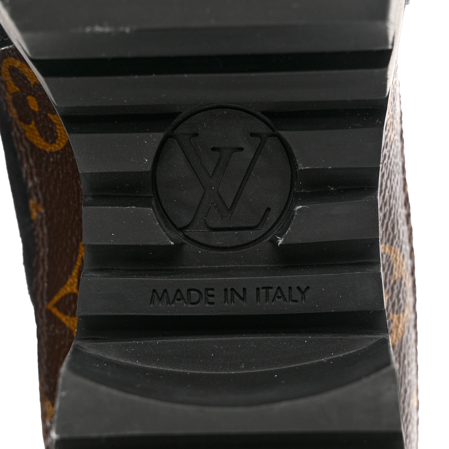 Louis Vuitton Suede Calfskin Monogram Laureate Platform Desert Boots 35.5 Black 8 of 8