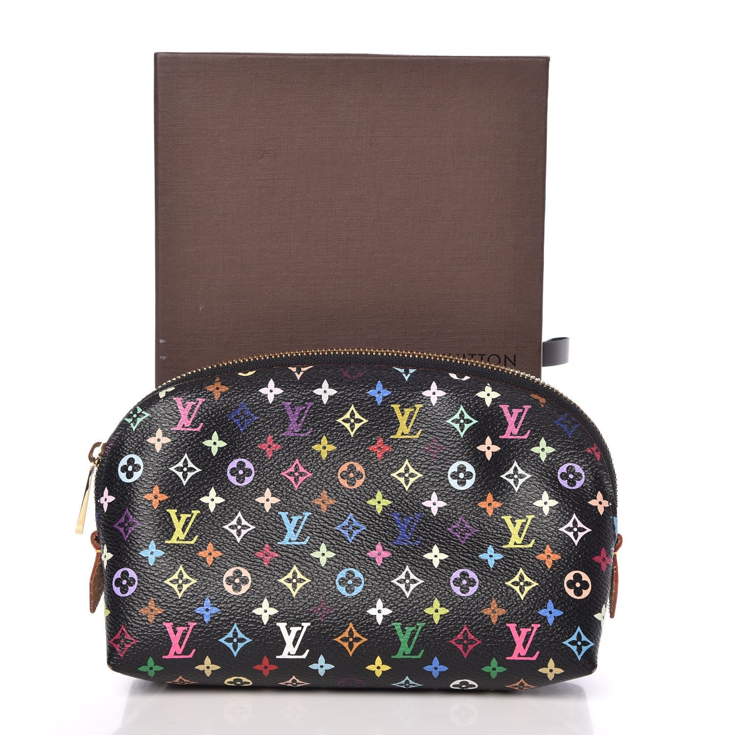 Monogram Multicolor Cosmetic Pouch Black Grenade