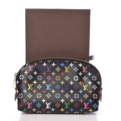 Louis Vuitton Monogram Multicolor Cosmetic Pouch Black Grenade 8 of 8