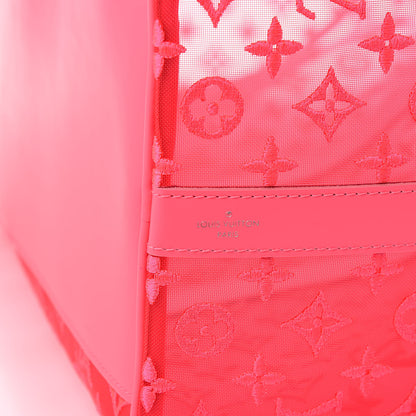 Louis Vuitton Monogram Fluo See Through Keepall Bandouliere 50 Rose 10 of 11