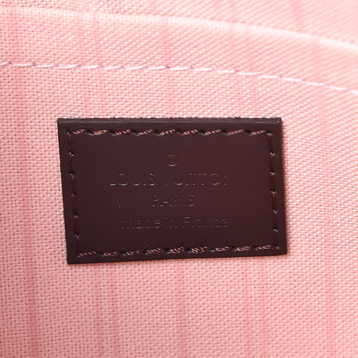 Louis Vuitton Damier Ebene Neverfull MM GM Pochette Rose Ballerine 7 of 7